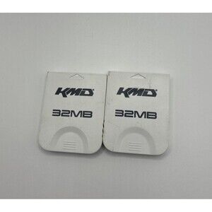 32 MB KMD Memory Card for GameCube and Wii Lot Of 2 - USED